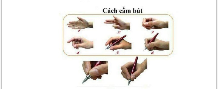 Cách cầm bút